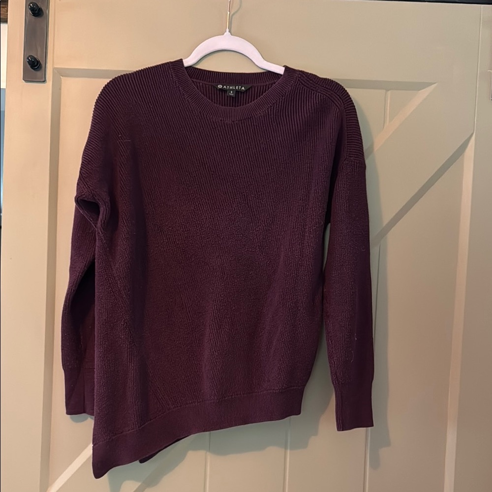 Athleta Purple Crew Neck Sweater